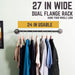 24 in. Industrial Pipe Clothing Rack (Wall Mounted) - Sweatfully