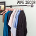 24 in. Industrial Pipe Clothing Rack (Wall Mounted) - Sweatfully