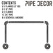 24 in. Industrial Pipe Clothing Rack (Wall Mounted) - Sweatfully