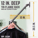 28 in. Tri-flange Wall Mounted Clothing Rack By PIPE DECOR - Sweatfully