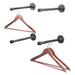 1/2 in. x 12 in. Clothing Hanging Bracket Kit, 4 Pack - Sweatfully