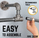 Wall-Mounted Tee-Style Pipe Clothing Rack - Sweatfully