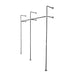 76.375 in. Wall Mounted Clothing Rack, Double - Sweatfully