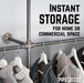 76.375 in. Wall Mounted Clothing Rack, Double - Sweatfully