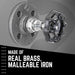 Black Industrial Spigot Wall Hook with Flange (2-Pack) - Sweatfully