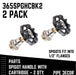 Black Industrial Spigot Handle (2-Pack) - Sweatfully