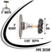 Black Industrial Spigot Wall Hook with Flange (2-Pack) - Sweatfully