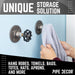 Black Industrial Spigot Wall Hook with Flange (2-Pack) - Sweatfully