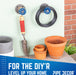 Blue Industrial Spigot Wall Hook with Flange (2-Pack) - Sweatfully