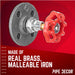 Red Industrial Spigot Wall Hook with Flange (2-Pack) - Sweatfully