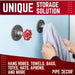 Red Industrial Spigot Wall Hook with Flange (2-Pack) - Sweatfully