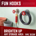 Red Industrial Spigot Wall Hook with Flange (2-Pack) - Sweatfully