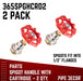 Red Industrial Spigot Handle (2-Pack) - Sweatfully