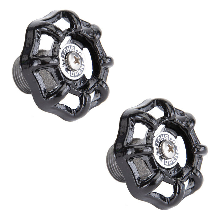 Black Industrial Spigot with Plug (2-Pack) - Sweatfully
