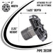 Black Industrial Spigot with Plug (2-Pack) - Sweatfully