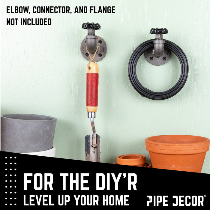 Black Industrial Spigot with Plug (2-Pack) - Sweatfully