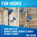 Blue Industrial Spigot with Plug (2-Pack) - Sweatfully