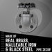 Black Industrial Curved Spigot Wall Hook with Flange (2-Pack) - Sweatfully