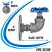 Blue Industrial Curved Spigot Wall Hook with Flange (2-Pack) - Sweatfully
