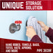 Red Industrial Curved Spigot Wall Hook with Flange (2-Pack) - Sweatfully