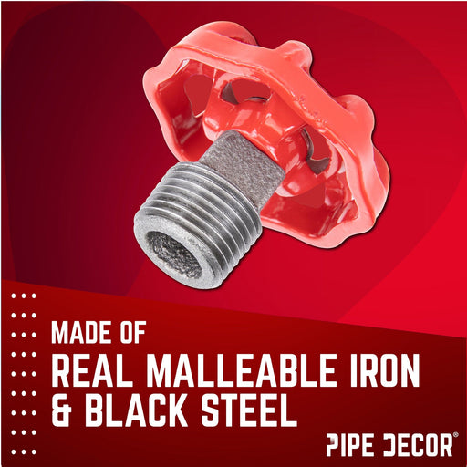 Red Industrial Spigot with Plug (2-Pack) - Sweatfully