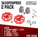 Red Industrial Spigot with Plug (2-Pack) - Sweatfully