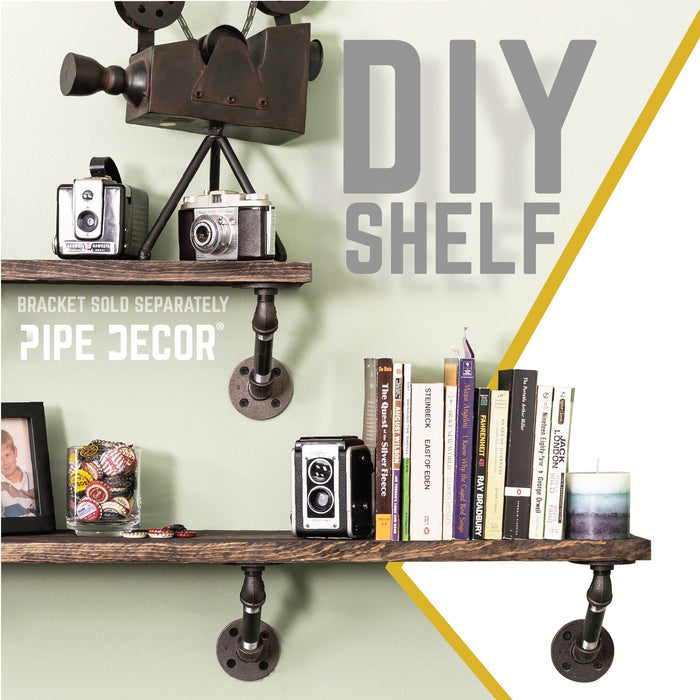 RESTORE Boulder Black 36 in. Wood Shelf (Wood Only) - Sweatfully