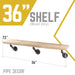 RESTORE Driftwood Tan 36 in. Wood Shelf (Wood Only) - Sweatfully