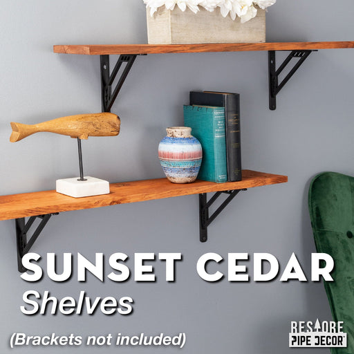 RESTORE Sunset Cedar 36 in. Wood Shelf (Wood Only) - Sweatfully