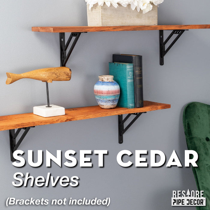 RESTORE Sunset Cedar 36 in. Wood Shelf (Wood Only) - Sweatfully