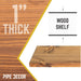 RESTORE Autumn Brown 36 in. Wood Shelf (Wood Only) - Sweatfully