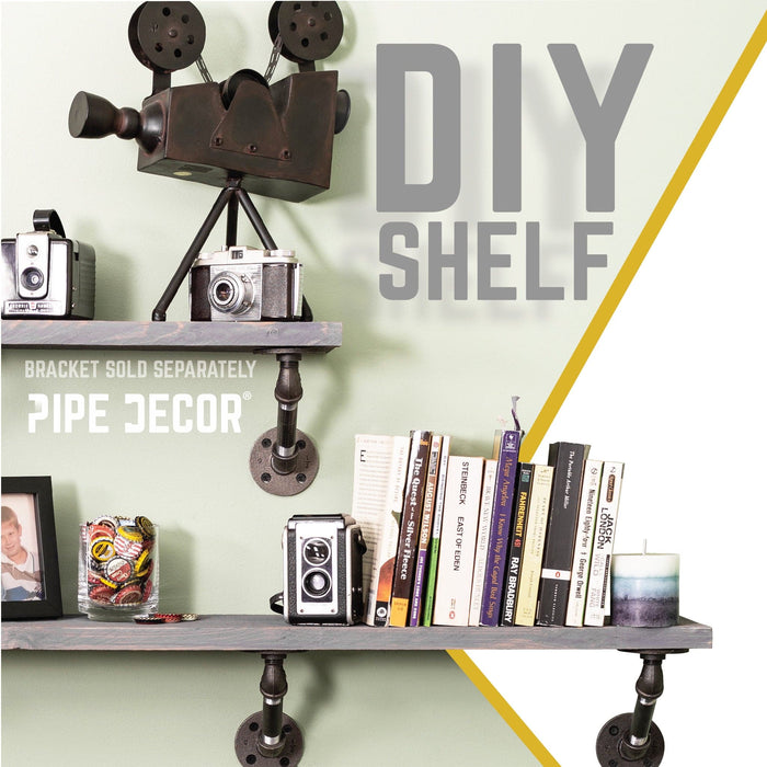 RESTORE Riverstone Grey 36 in. Wood Shelf (Wood Only) - Sweatfully