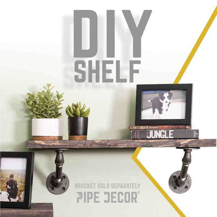 RESTORE Boulder Black 24 in. Wood Shelf (Wood Only) - Sweatfully