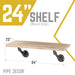 RESTORE Driftwood Tan 24 in. Wood Shelf (Wood Only) - Sweatfully