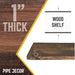 RESTORE Trail Brown 24 in. Wood Shelf (Wood Only) - Sweatfully