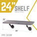 RESTORE Riverstone Grey 24 in. Wood Shelf (Wood Only) - Sweatfully