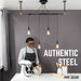 Black Spider Pendant Light Kit with Pipe Bar Hanging Accessory and 4 Adjustable Arms - Sweatfully