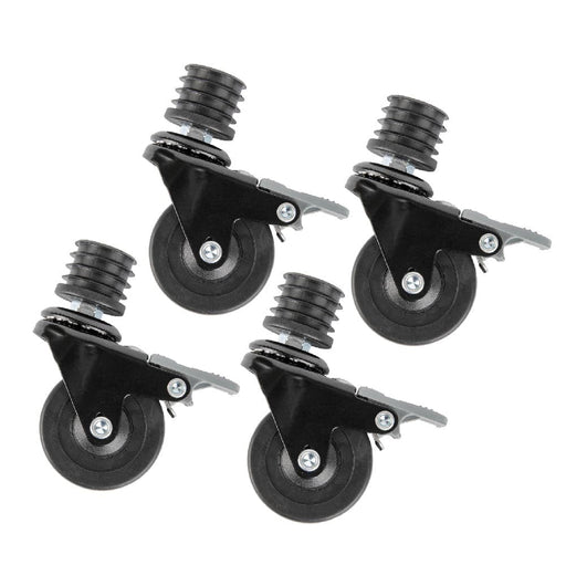 Swivel Caster Wheels for 1" Pipe (4-Pack) - Sweatfully