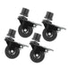 Swivel Caster Wheels for 1" Pipe (4-Pack) - Sweatfully