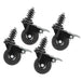Swivel Caster Wheels for ¾" Pipe (4-Pack) - Sweatfully