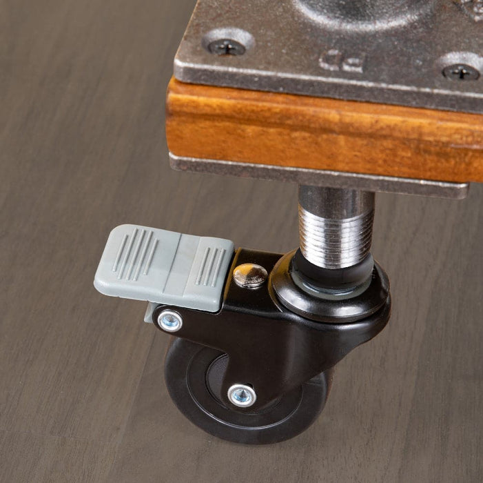 Swivel Caster Wheels for ¾" Pipe (4-Pack) - Sweatfully