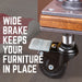 Swivel Caster Wheels for ¾" Pipe (4-Pack) - Sweatfully