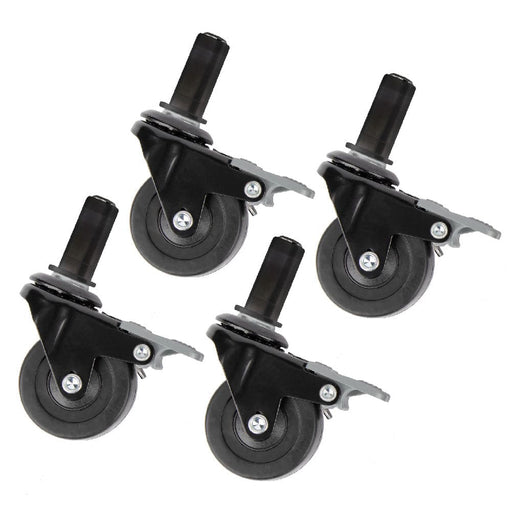 Swivel Caster Wheels for ½" Pipe (4-Pack) - Sweatfully