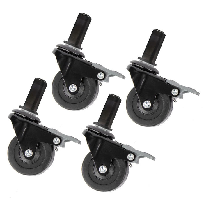 Swivel Caster Wheels for ½" Pipe (4-Pack) - Sweatfully