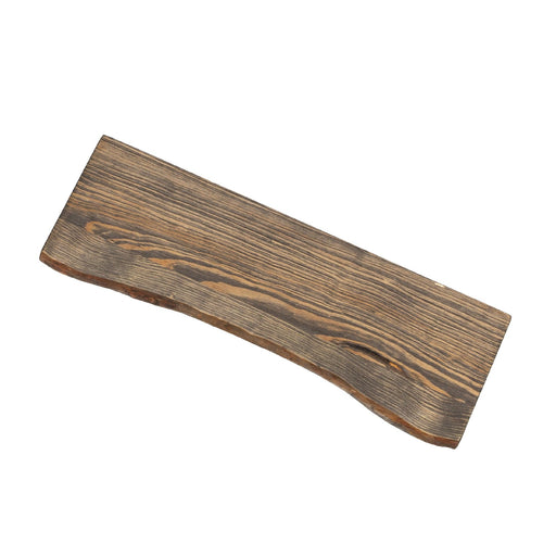 RESTORE Boulder Black 24 in. Live Edge Wood Shelf (Wood Only) - Sweatfully