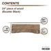 RESTORE Boulder Black 24 in. Live Edge Wood Shelf (Wood Only) - Sweatfully