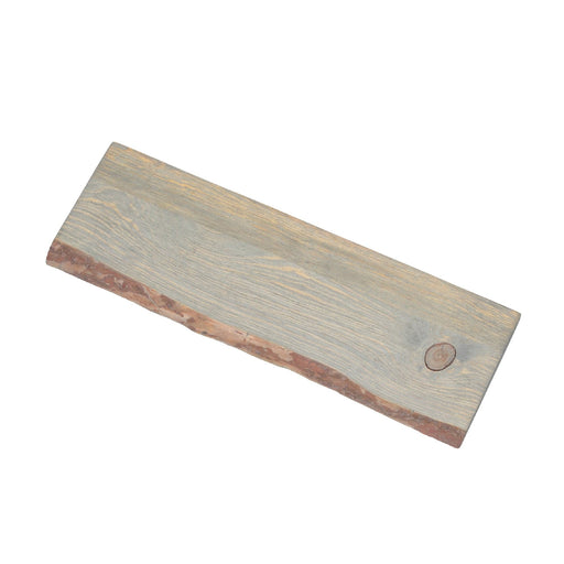 RESTORE Riverstone Grey 24 in. Live Edge Wood Shelf (Wood Only) - Sweatfully