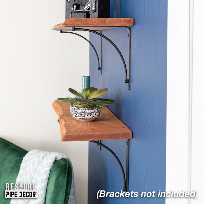 RESTORE Sunset Cedar 24 in. Live Edge Wood Shelf (Wood Only) - Sweatfully
