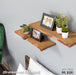RESTORE Trail Brown 24 in. Live Edge Wood Shelf (Wood Only) - Sweatfully