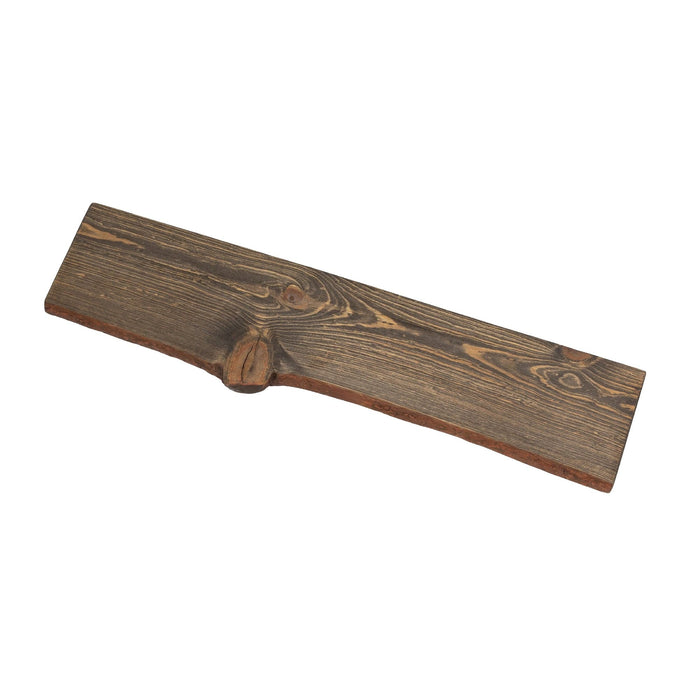 RESTORE Boulder Black 36 in. Live Edge Wood Shelf (Wood Only) - Sweatfully